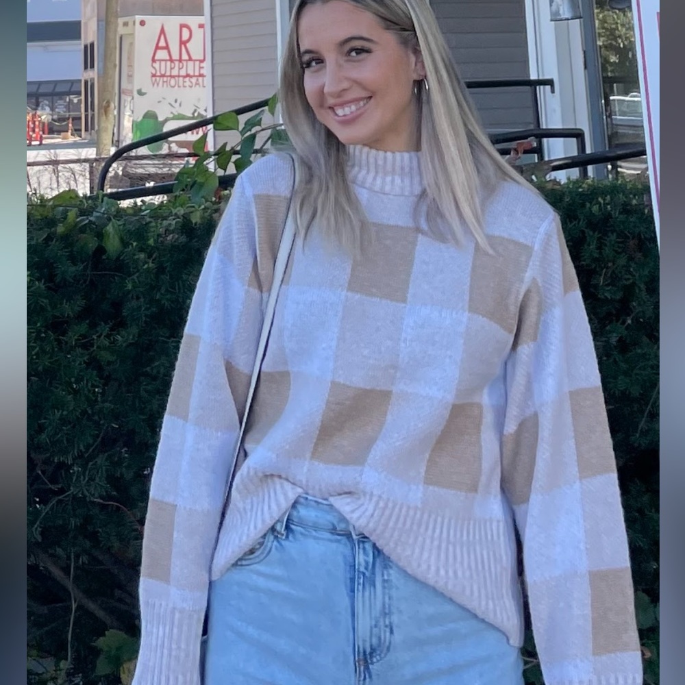 Plaid sweater